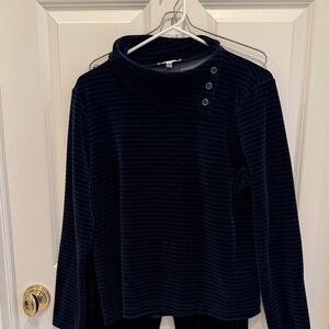 T by Talbots black and blue stripe.